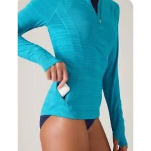ATHLETA Pacifica Illume UPF Fitted Exercise Hiking Top Size XL
